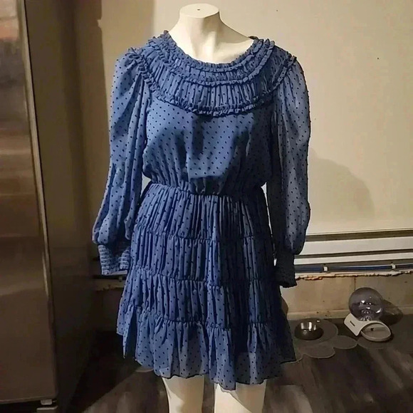 SANDRO PARIS PRINTED MINI DRESS SIZE S - Picture 2 of 4